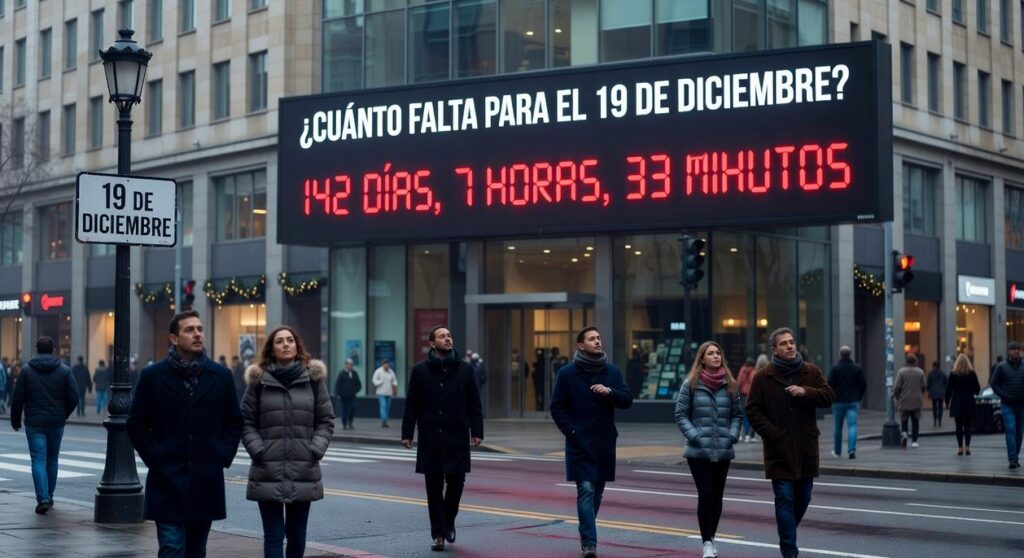 cuanto falta para el 19 de diciembre