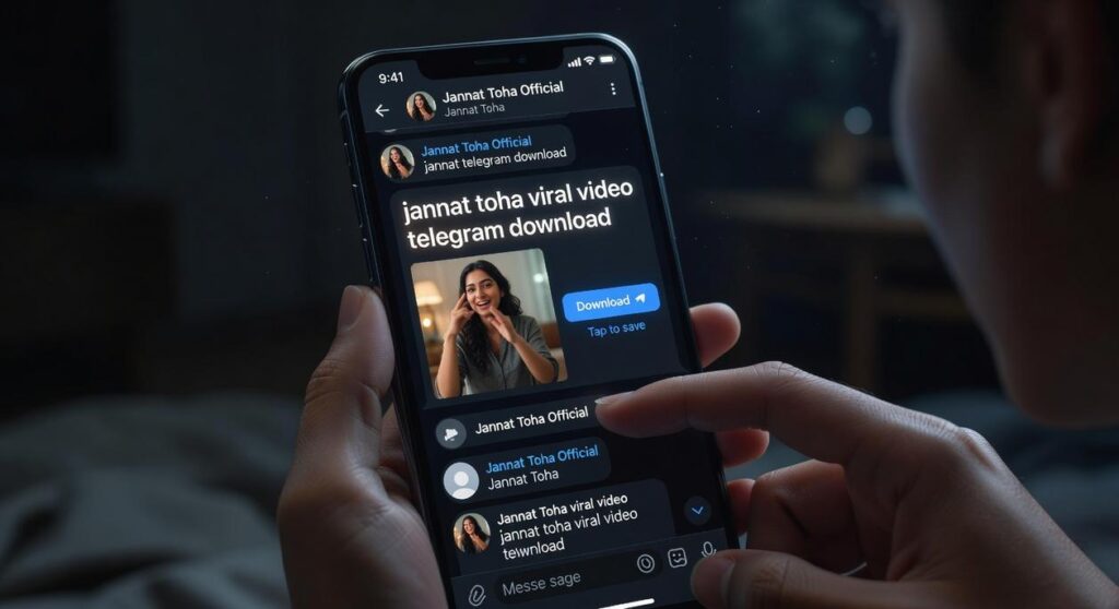 jannat toha viral video telegram download