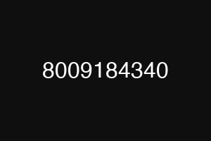 8009184340
