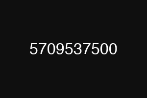 5709537500
